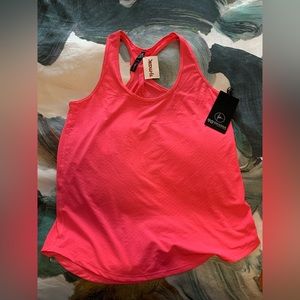 90 degree workout tank- pink size xl- new with tags